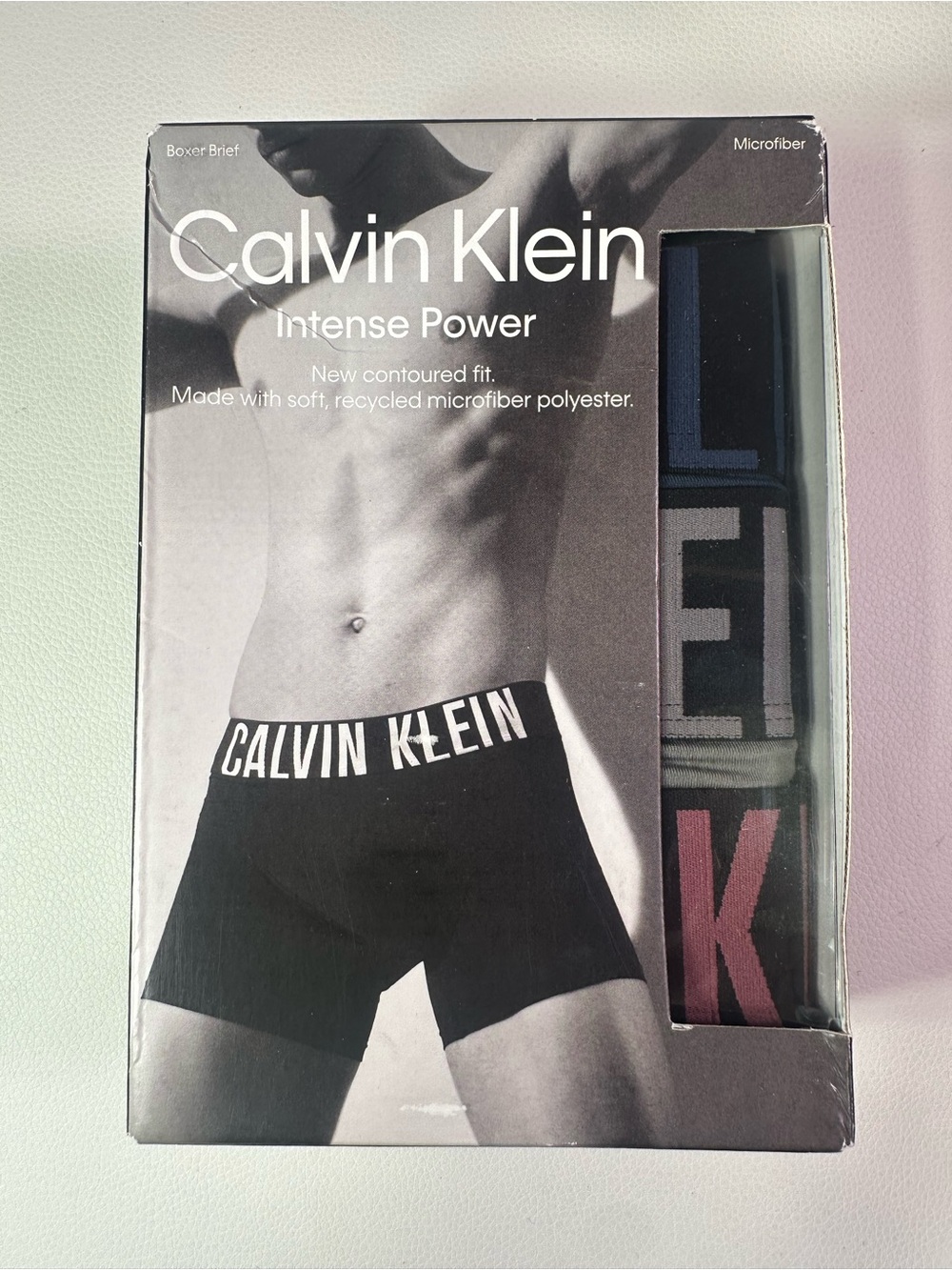 NEW 3 Pack Men’s Calvin Klein Low Rise Boxer Briefs Microfiber Size Large
